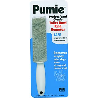 Pumie Toilet Bowl Ring Remover, Solid, Gray Porous