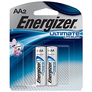 Energizer Lithium AA Battery  2 Pack