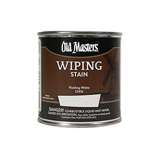 Old Masters Wiping Stain, Pickling White, 1/2 Pint