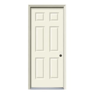 JELD-WEN 6 Panel Smooth-Pro™  SP60 Fiberglass Exterior Door Unit