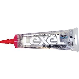 Sashco Lexel Elastic Sealant, White, 5.5 fl. oz.