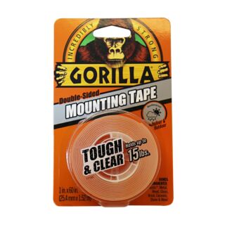 GORILLA TOUGH & CLEAR MOUNTING TAPE 1 in. X 60 in.
