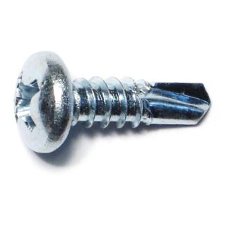 MIDWEST #12-14 x ¾ in. Zinc Plated Steel Phillips Pan Head Self-Drilling Screws, 65 Count