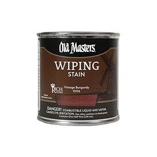 Old Masters Wiping Stain, Vintage Burgundy, 1/2 Pint