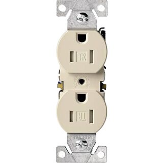 Eaton Wiring Devices TR270V Duplex Receptacle, 15 A, 2-Pole, 5-15R, Ivory