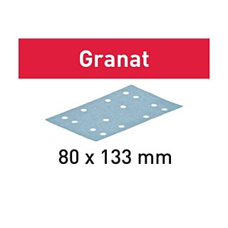 Festool Granat Abrasives STF 80 x 133 mm, P400 Grit, 100 Pack