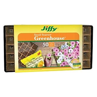 Jiffy Peat Strip, 11 in. x 22 in. Tray, 50 Cell, Plastic