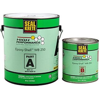 SEAL-KRETE® High Performance Floor Coatings, Epoxy-Shell WB 250, Clear, 1 Gallon Kit