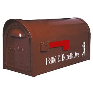 Special Lite Classic Curbside Post Mount Mailbox Burgundy