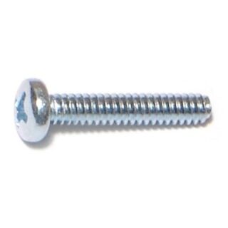 MIDWEST #6-32 x ¾ in. Zinc Plated Steel Coarse Thread Phillips Pan Head Machine Screws, 160 Count