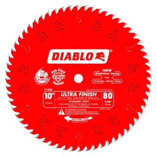 Diablo 10 in. x 80 Tooth Ultra Finish Saw Blade