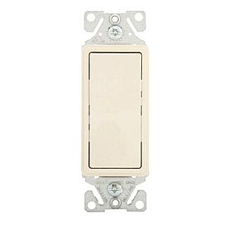 Eaton Wiring Devices 7500 Series 7501LA-BOX Rocker Switch, 120/277 V, Strap Mounting, Thermoplastic, Light Almond