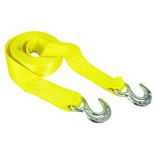 KEEPER 89815 Tow Strap, 12,000 lb Rope, 5000 lb Vehicle Weight Capacity, Polyester, Yellow