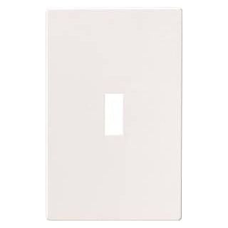 Eaton Wiring Devices PJS1W Mid-Size Wallplate, 1-Gang, Polycarbonate, White
