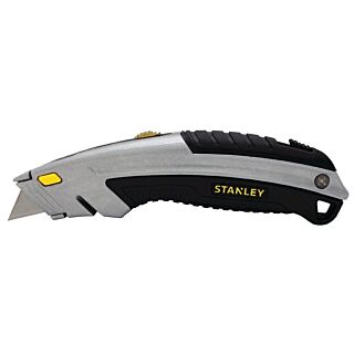 STANLEY 10-788 Utility Knife, 2-7/16 in L x 3 in W Blade, Ergonomic Black/Gray Handle
