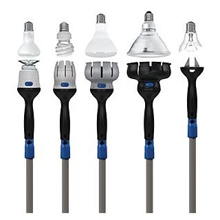 Unger 977001 Light Bulb Changer, 11 ft L Extension