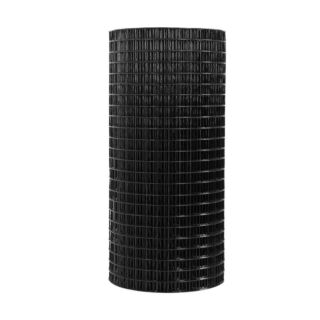 1 in. x 1 in. x 48 in. - Swimming Pool Enclosure Vinyl Wire Fence, Black, 50 ft. Roll