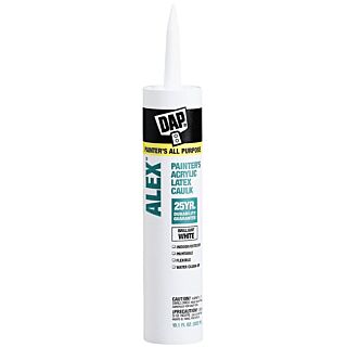 DAP ALEX® Painter’s Acrylic Latex Caulk, White, 10.1 fl. oz.