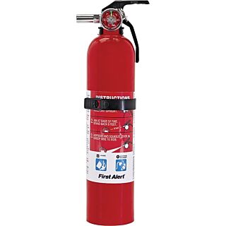 FIRST ALERT GARAGE1 Rechargeable Fire Extinguisher, 2.5 lb. capacity
