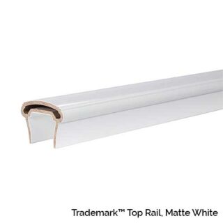 TimberTech® Classic Composite Series Trademark™ Top Rail, Matte White, 6 ft.
