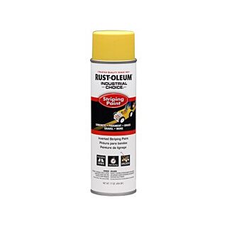 Rust-Oleum® Industrial Choice® Inverted Stripping Spray Paint, Yellow, Oil-Based, Flat, 18 oz.
