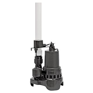 SUPERIOR PUMP Ready-to-Go 92372RTG-P Sump Pump, 120 V, 4.1 A, 1-1/2 in Outlet, 48 gpm