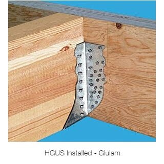Simpson Strong-Tie HGUS Heavy Girder Hanger, with Double-Shear Nailing for 14 in. thru 18 in. Double LVL