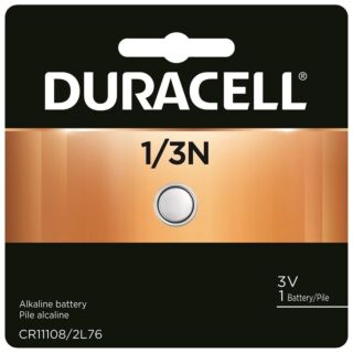 DURACELL DL1/3NBBPK Lithium Battery, Manganese Dioxide, 1/3N Battery