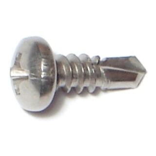 MIDWEST #8-18 x ½ in. 410 Stainless Steel Phillips Pan Head Self-Drilling Screws, 84 Count