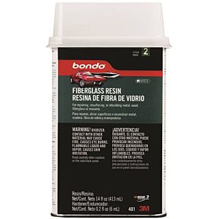 Bondo 401 Fiberglass Repair Resin, 0.9 pt Can