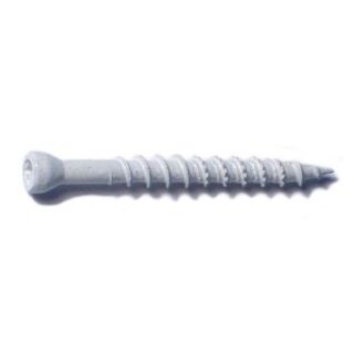 MIDWEST #8 x 1-5/8 in. White XL1000 Coated Steel Star Drive Trim Head Saberdrive Wood Screws, 50 Count