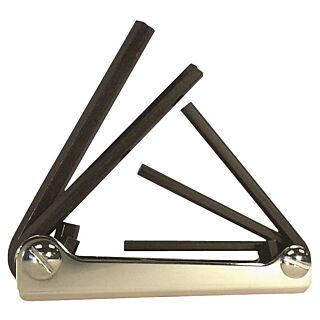 Eklind Fold-Up, Large SAE Hex Key Set, Steel,  5-Piece
