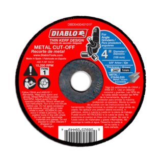 Diablo 4 Metal Cut Off Disc - Thin Kerf