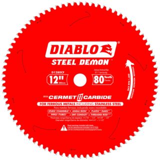 Diablo 12 in. x 80 Tooth Steel Demon Thin Metal Cutting Saw Blade