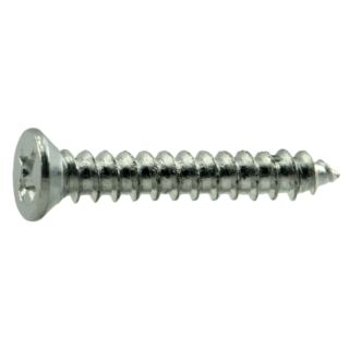 MIDWEST #4 x ¾ in. Zinc Plated Steel Phillips Flat Head Wood Screws 185 Count