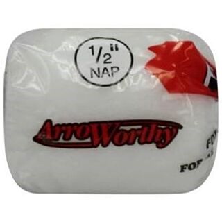 ArroWorthy® 4 in. x 1/2 in. Nap, Pro-Line Glossdel White Lintless Roller Cover