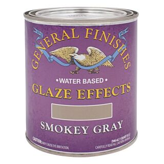 General Finishes®, Water-Based Glaze Effects, Smokey Gray, Quart