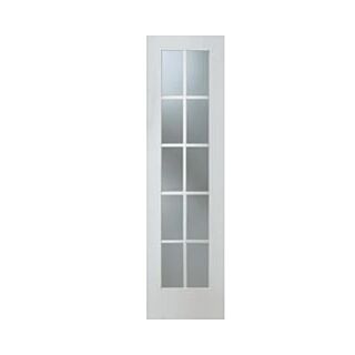 Primed Pine French Door, 2/0 x 6/8, 10-Lite Door Slab