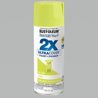 Rust-Oleum® Painter’s Touch® 2X Ultra Cover, Gloss Key Lime, Spray Paint, 12 oz.