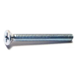 MIDWEST #8-32 x 1½ in. Zinc Plated Steel Coarse Thread Phillips Flat Head Machine Screws, 80 Count
