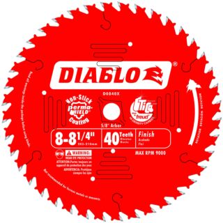 Diablo 8-1/4 in. x 40 Tooth Finishing Saw Blade