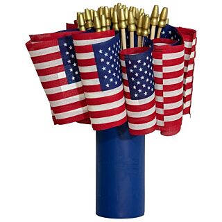 Valley Forge 4 in. x 8 in. USA Stick Flag