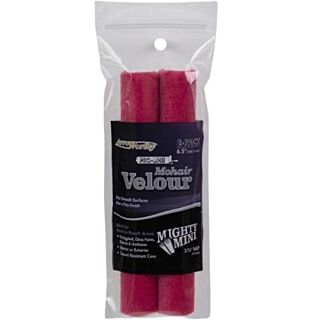 ArroWorthy 6-1/2 in. x 3/16 in. Nap, Mohair Velour Mini Roller Cover, 2 Pack
