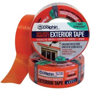 Blue Dolphin Rough Surface Orange Exterior Tape, 1-½ in x 55 yd.