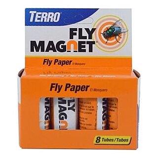 TERRO Fly Magnet Fly Paper Trap, Solid, 8 Pack