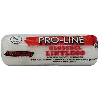 ArroWorthy® 7 in. x 3/8 in. Nap, Pro-Line Glossdel White Lintless Roller Cover