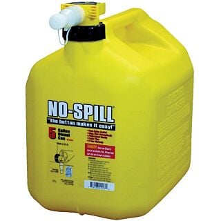 No-Spill 1457 Diesel Gas Can, Plastic, Yellow, 5 gal
