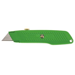 STANLEY 10-179 Utility Knife, 2-7/16 in L x 3 in W Blade, Contour-Grip Green Handle