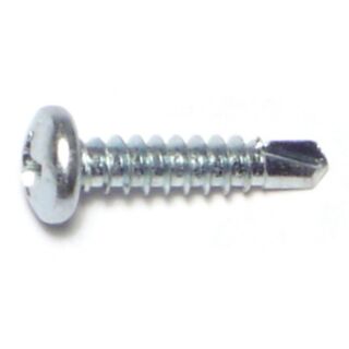 MIDWEST #8-18 x ¾ in. Zinc Plated Steel Phillips Pan Head Self-Drilling Screws, 90 Count