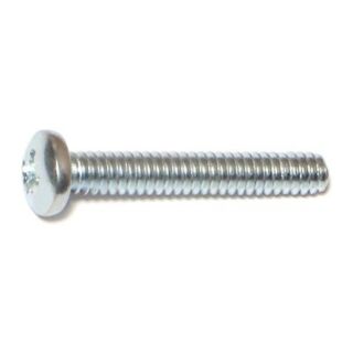 MIDWEST #10-24 x 1¼ in. Zinc Plated Steel Coarse Thread Phillips Pan Head Machine Screws, 80 Count